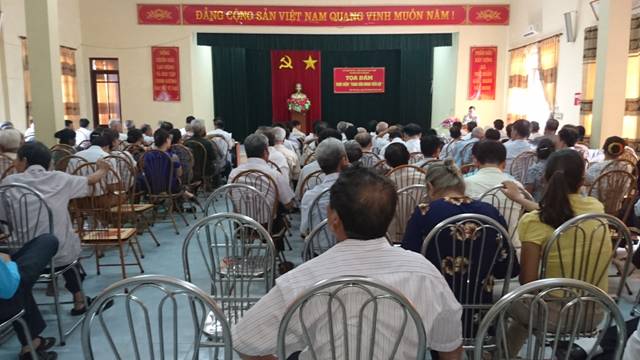 MTTQ phối hợp với Hội Người cao tuổi huyện tổ chức hội nghị tọa đàm “Tang văn minh tiến bộ”